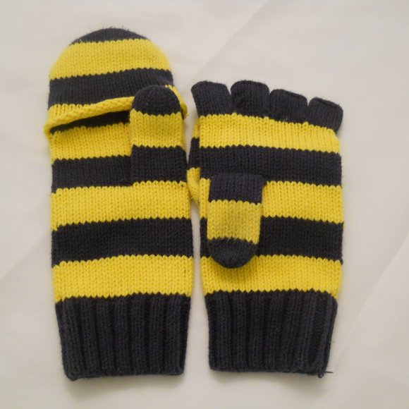 GAP Blue and Gold Fingerless Glove with Mitten Tip - Picture 1 of 4
